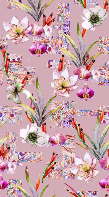 几何印花华亿平台图片