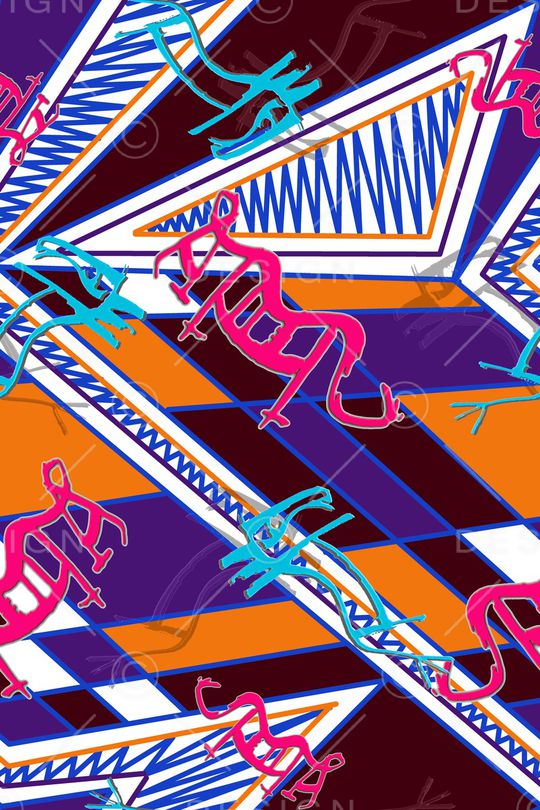 几何印花华亿平台图片