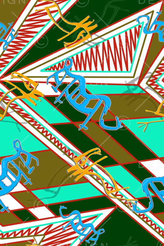 几何印花华亿平台图片