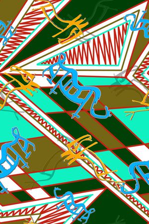 几何印花华亿平台图片