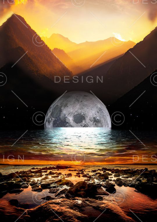 月亮印花华亿平台图片