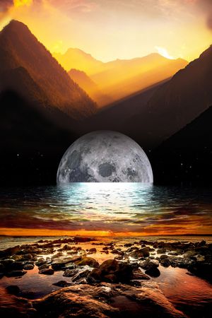 月亮印花华亿平台图片