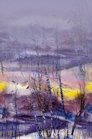 风景景观印花华亿平台图片