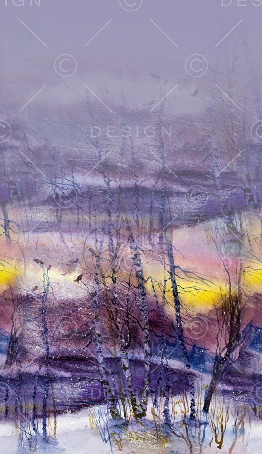 风景景观印花华亿平台图片