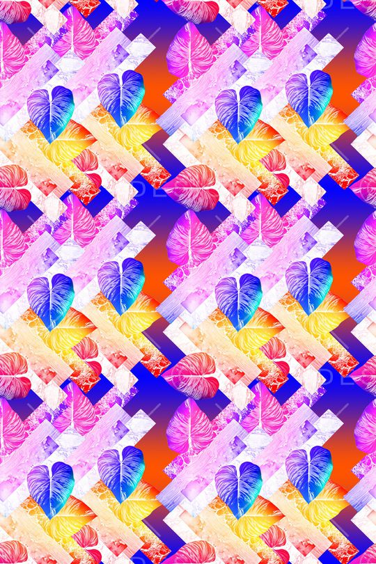 抽象印花华亿平台图片