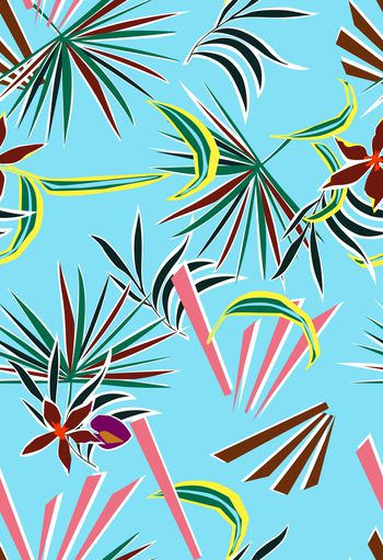 绿植树叶印花华亿平台图片