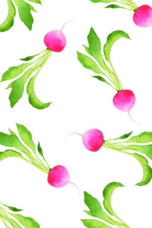 手绘蔬菜印花华亿平台图片