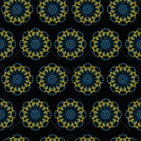 民族花卉印花华亿平台图片