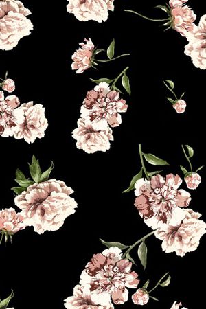 水彩花卉印花华亿平台图片