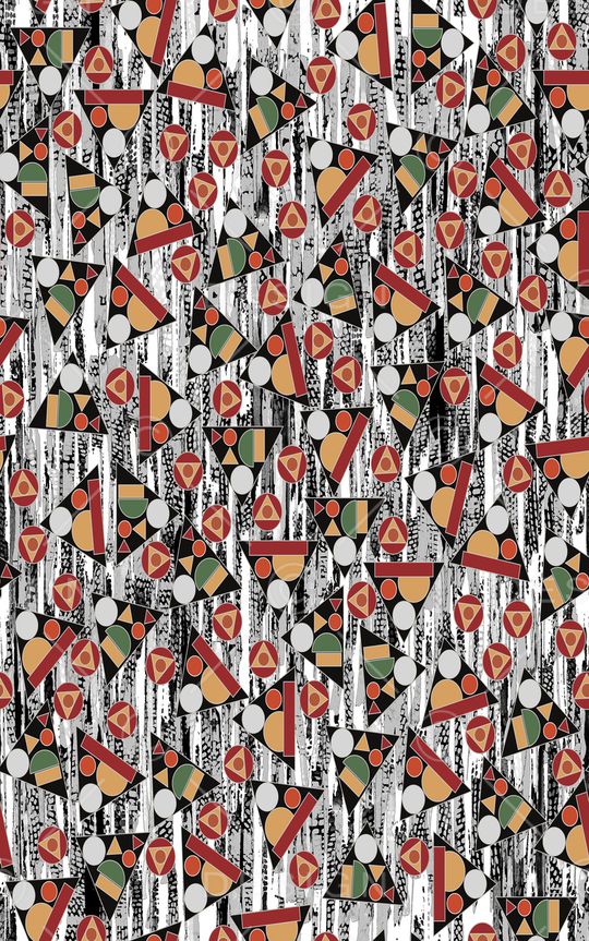 几何印花华亿平台图片