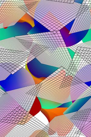 几何印花华亿平台图片