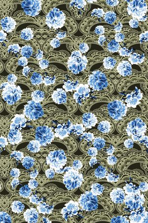 花卉印花华亿平台图片