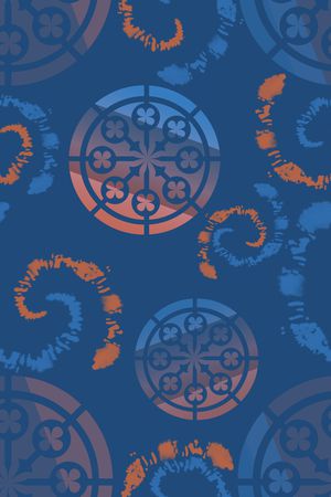 圆形印花华亿平台图片