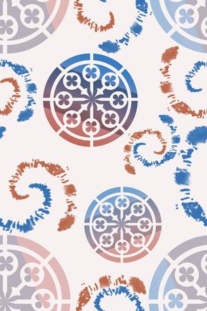 圆形印花华亿平台图片