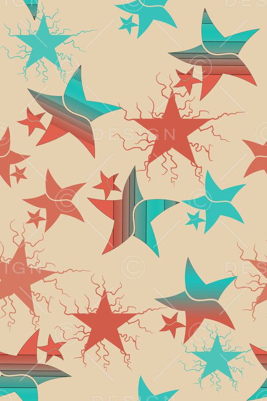 五角星印花华亿平台图片