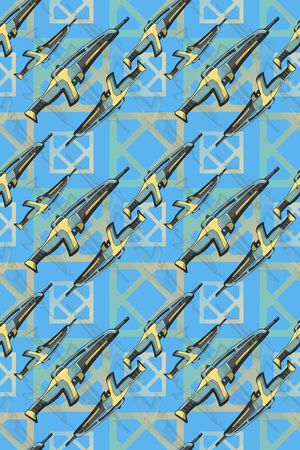 几何印花华亿平台图片