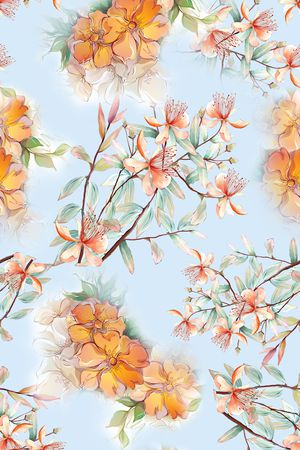 春夏华亿平台印花华亿平台图片