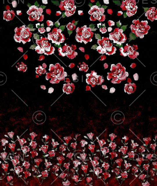 Red flowes印花华亿平台图片