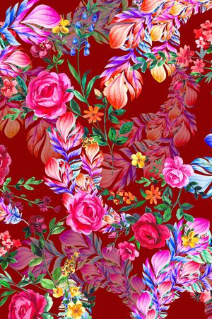 手绘印花华亿平台图片