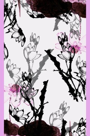 中长巾印花华亿平台图片