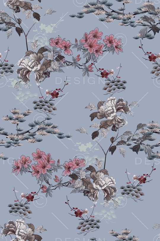 中国风印花华亿平台图片