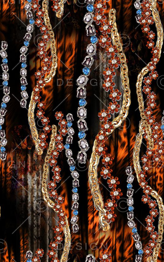 动物纹印花华亿平台图片