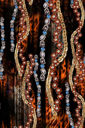 动物纹印花华亿平台图片