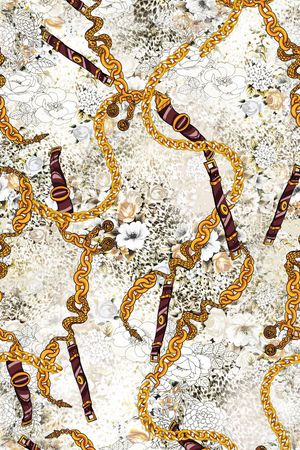 动物纹印花华亿平台图片