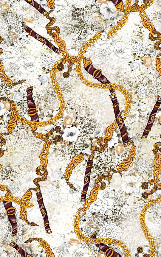 动物纹印花华亿平台图片