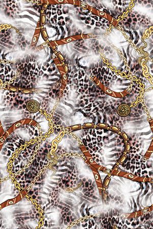 动物纹印花华亿平台图片