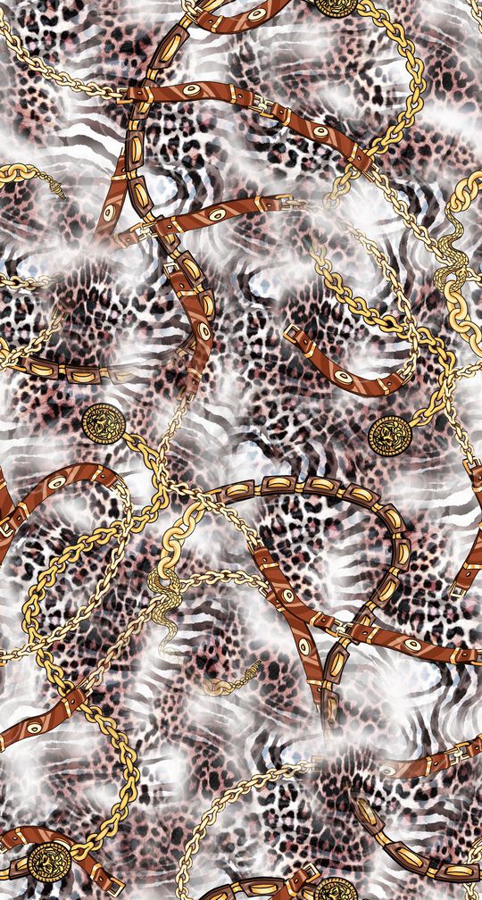 动物纹印花华亿平台图片