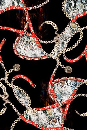 动物纹印花华亿平台图片