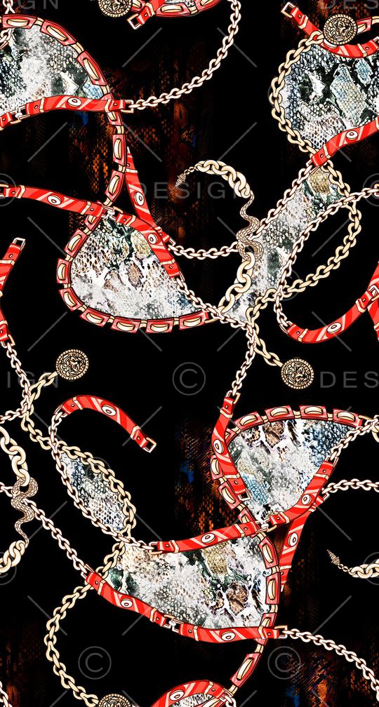 动物纹印花华亿平台图片