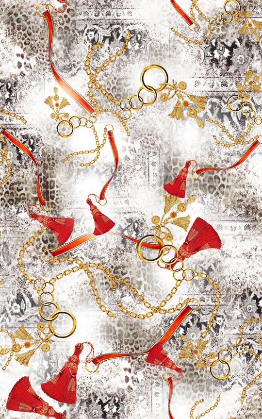 动物纹印花华亿平台图片