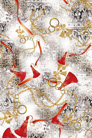 动物纹印花华亿平台图片