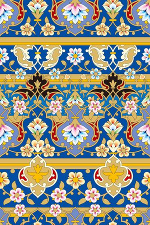 民族花纹印花华亿平台图片