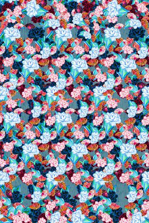 花卉印花华亿平台图片