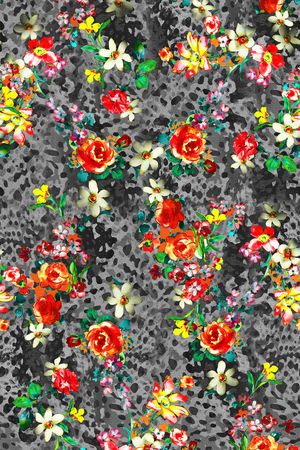 动物纹印花华亿平台图片