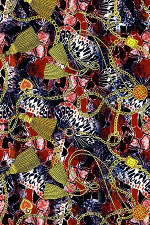 动物纹印花华亿平台图片