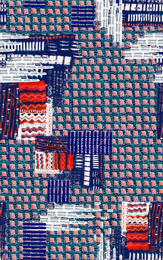 几何印花华亿平台图片