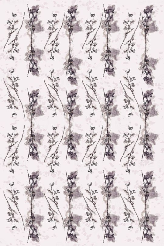 线条花卉印花华亿平台图片