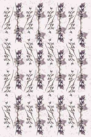 线条花卉印花华亿平台图片