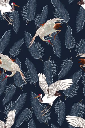 仙鹤印花华亿平台图片