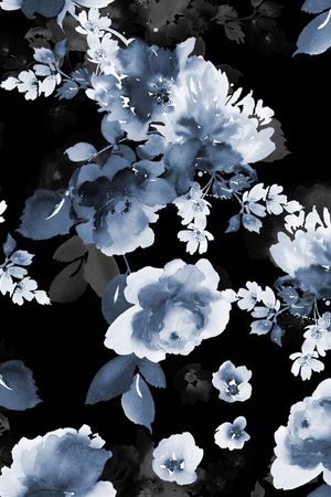 手绘花卉印花华亿平台图片