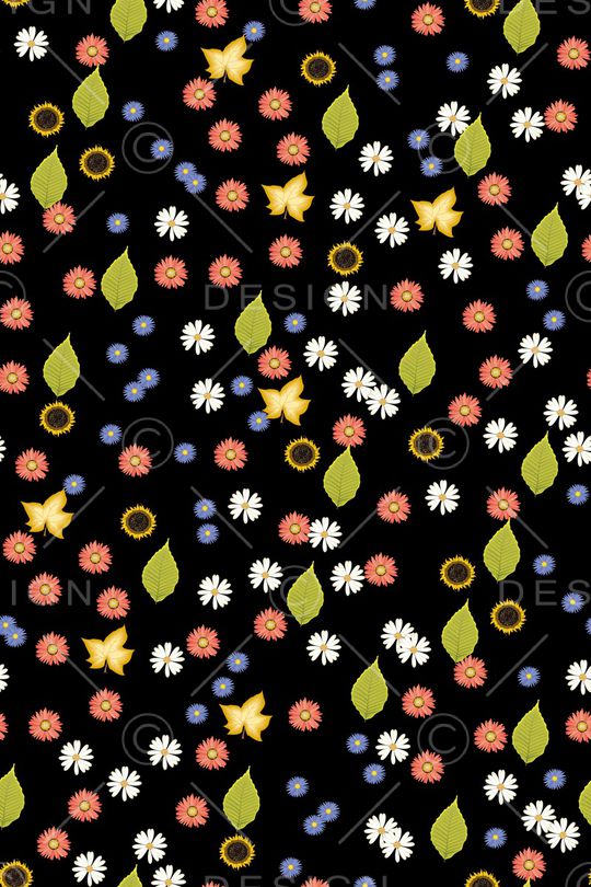 小碎花印花华亿平台图片