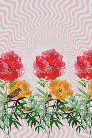 手绘印花华亿平台图片