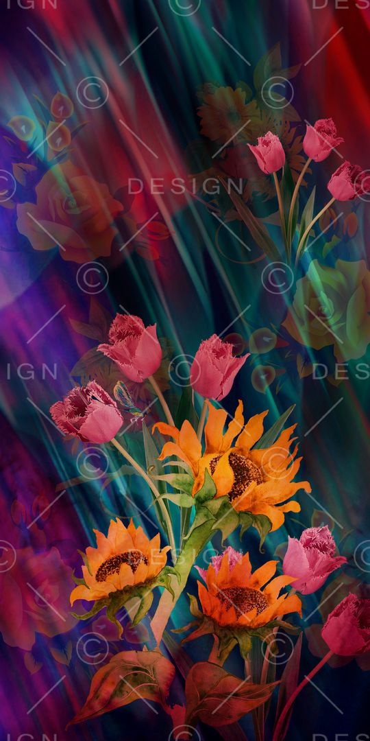 郁金香印花华亿平台图片