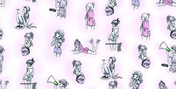 手绘印花华亿平台图片