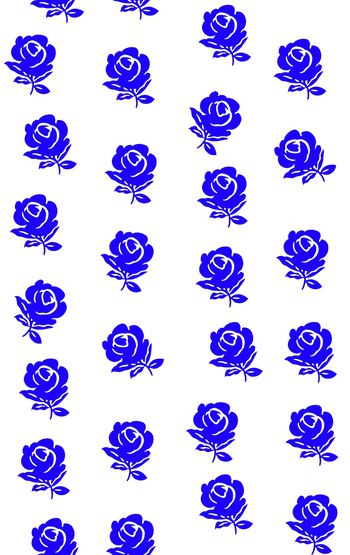 手绘玫瑰印花华亿平台图片