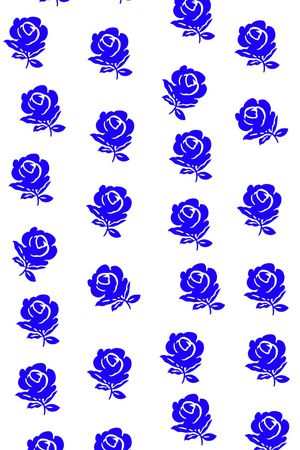 手绘玫瑰印花华亿平台图片